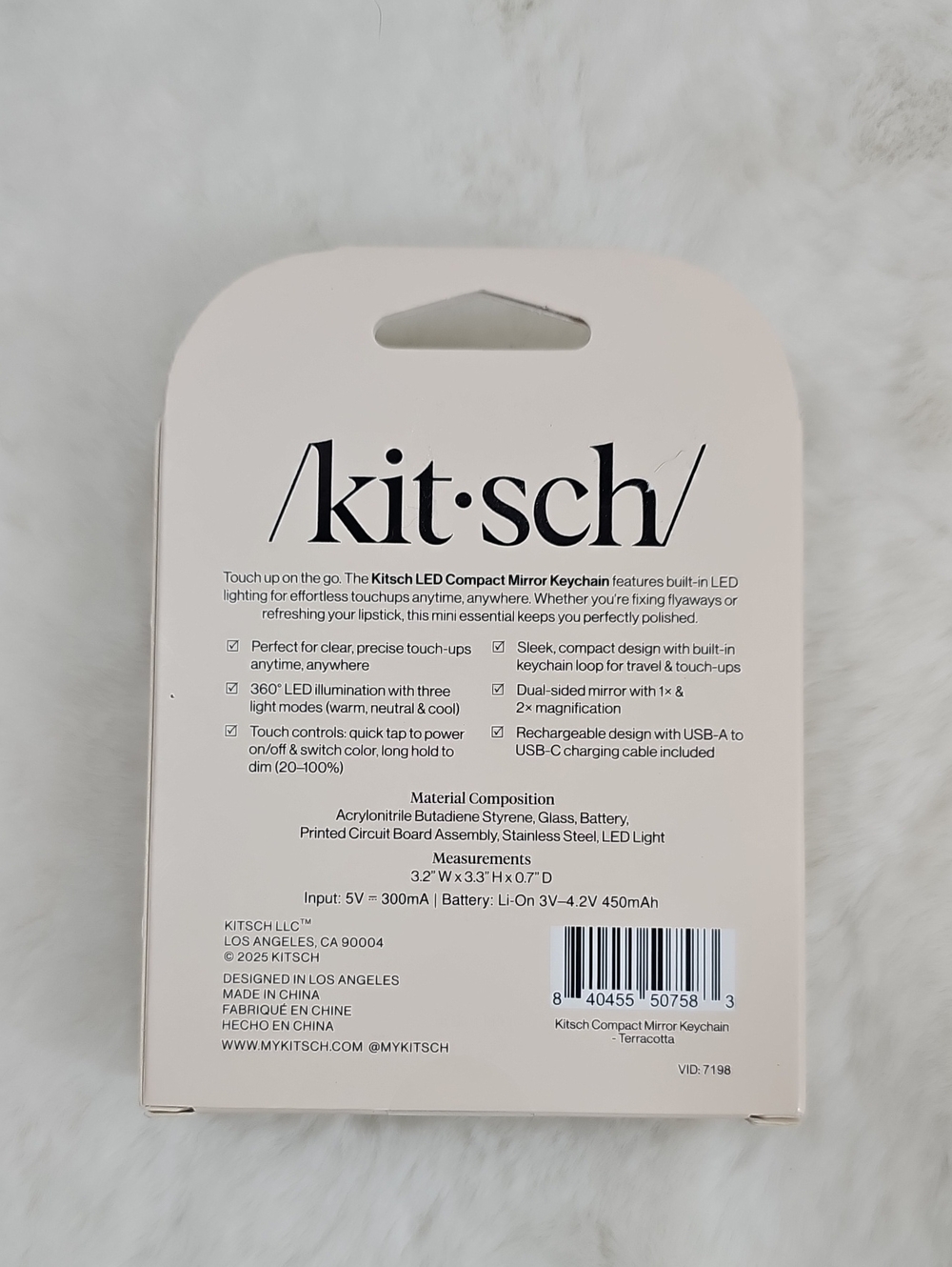 Kitsch LED Compact Mirror Keychain - Picture 3 of 3